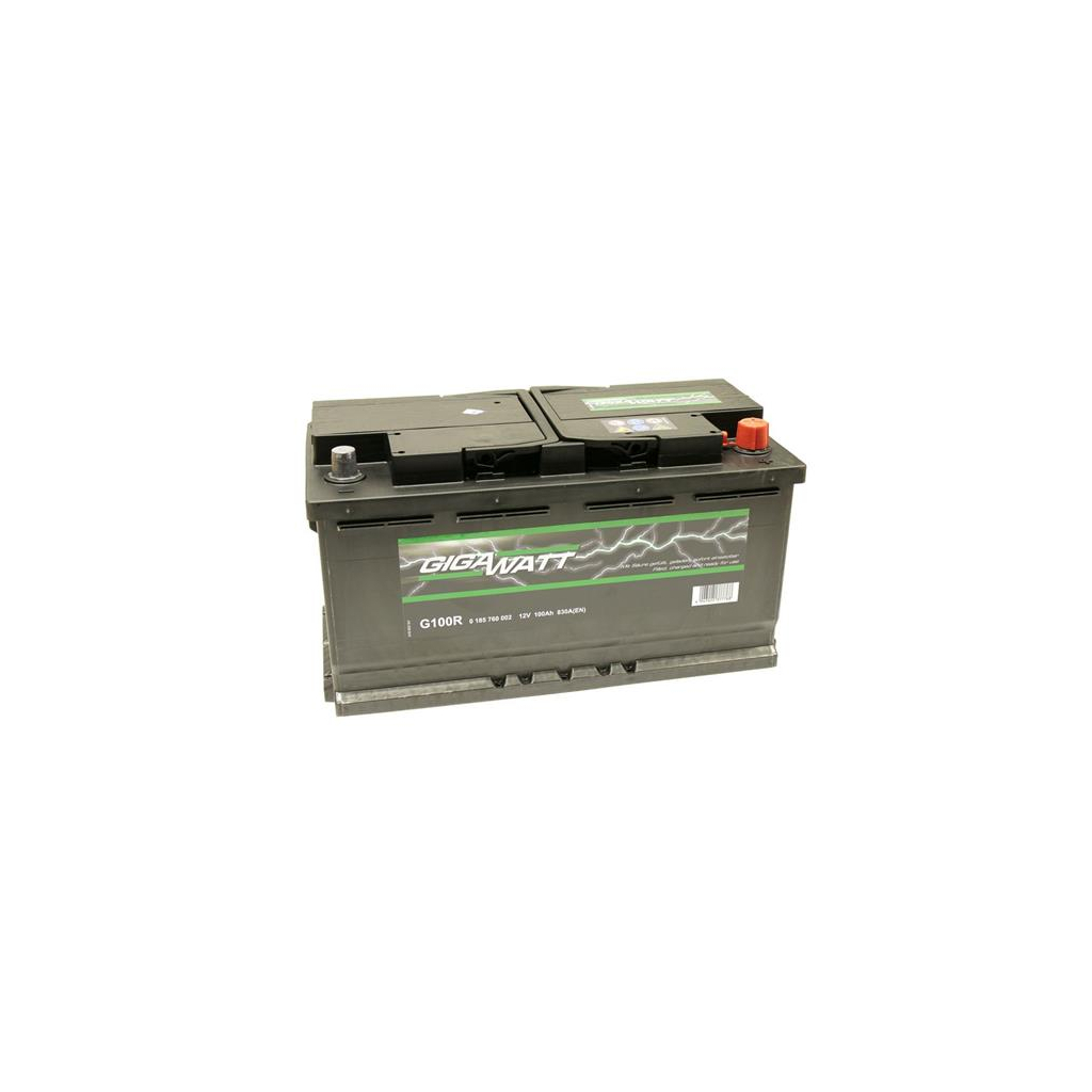 Аккумулятор автомобильный GigaWatt 100А (0185760002) изображение 3