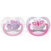 Пустушка Philips AVENT Ultra Air I love… для дівчат 0-6 міс (SCF080/02)