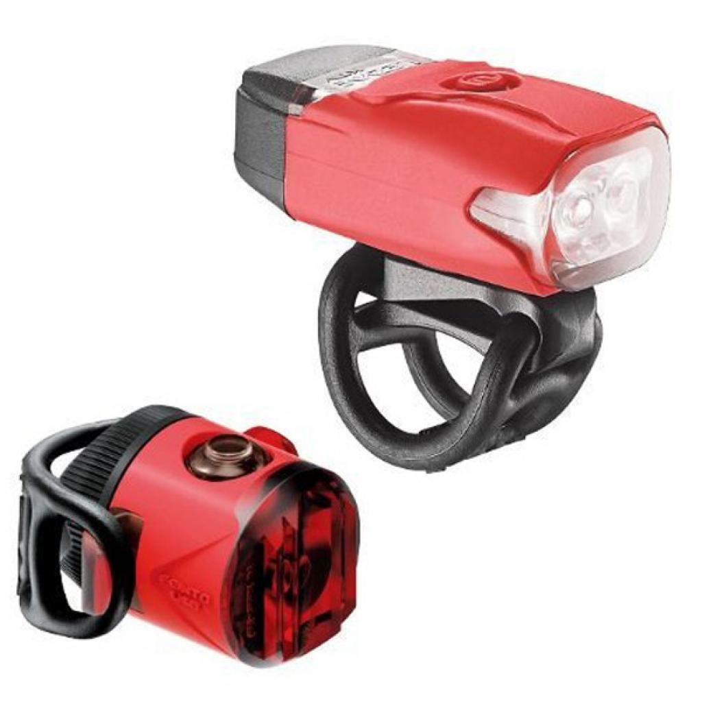 Комплект велофар Lezyne LED KVT Drive/Femto USB Pair 220/5 Lm Red (4712806 003562)