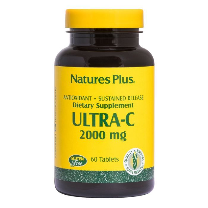 Витамин Natures Plus Витамин С, Ultra-C, 2000 мг, Nature's Plus, 60 таблеток (NTP2220)