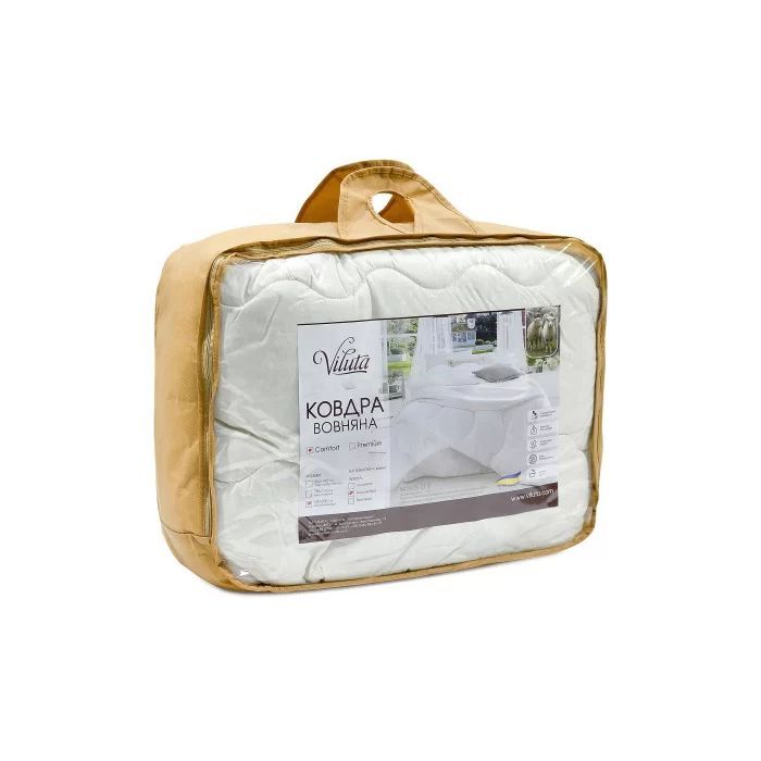 Ковдра Viluta вовняна стьобана Comfort Зима 140х205 (ковдра_comfort_205*140) зображення 2