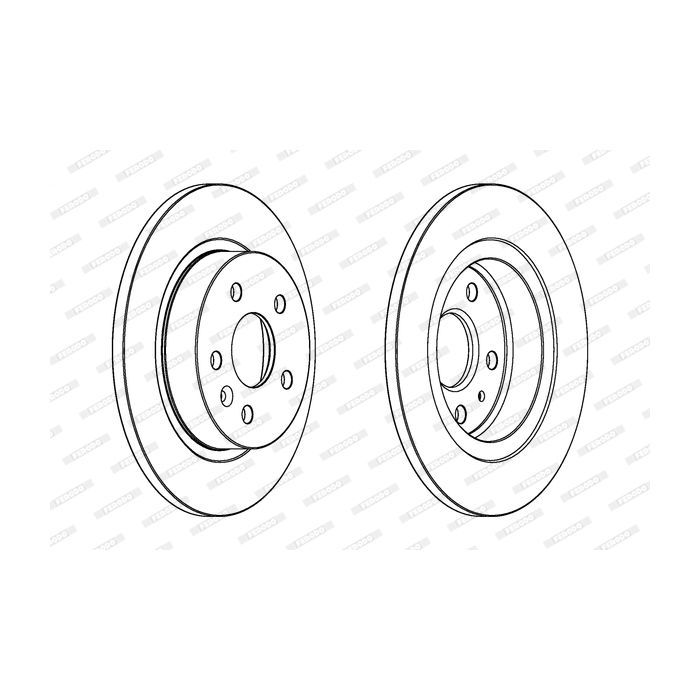 Тормозной диск FERODO DDF1872C