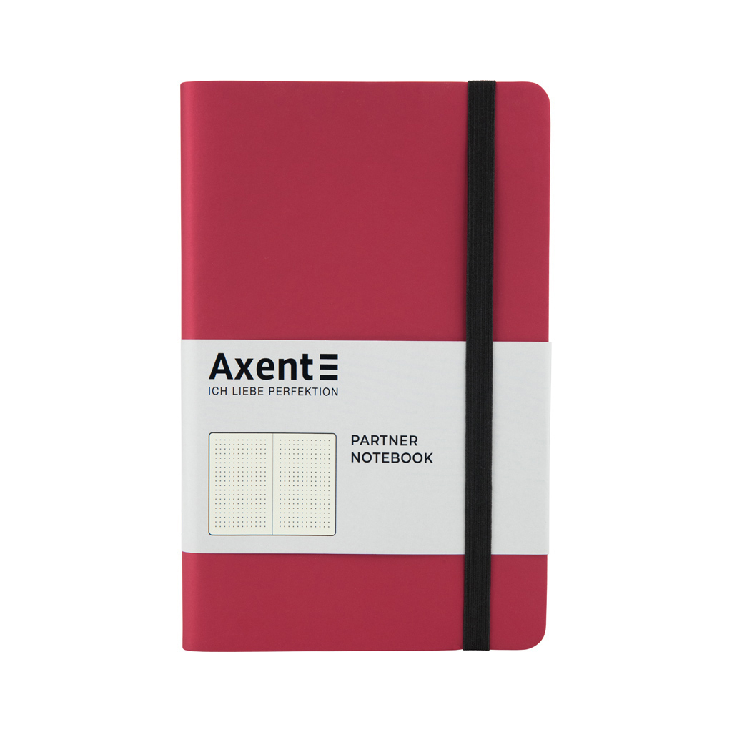 Книга записна Axent Partner Soft 125х195 мм в точку 96 аркушів Червона (8310-05-A)