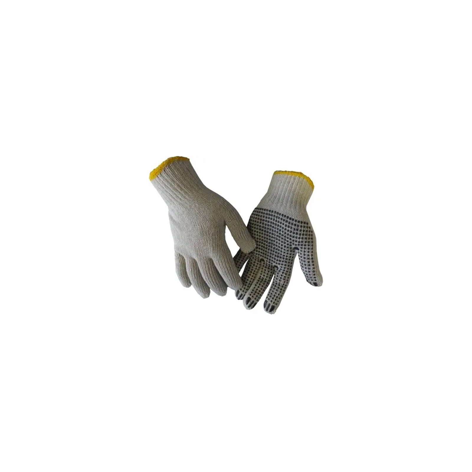 Защитные перчатки Werk ХБ натур., Черная точка (WE2102)