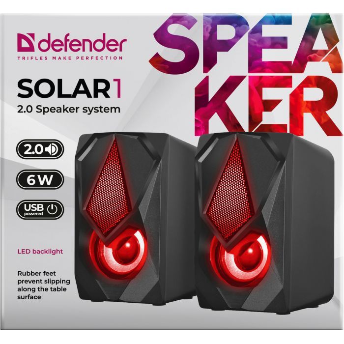 Акустическая система Defender Solar 1 Black (65401) изображение 8