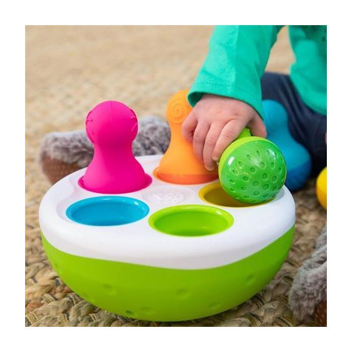 Розвиваюча іграшка Fat Brain Toys Сортер-балансир Неваляшки Spinny Pins (TFA248) зображення 5