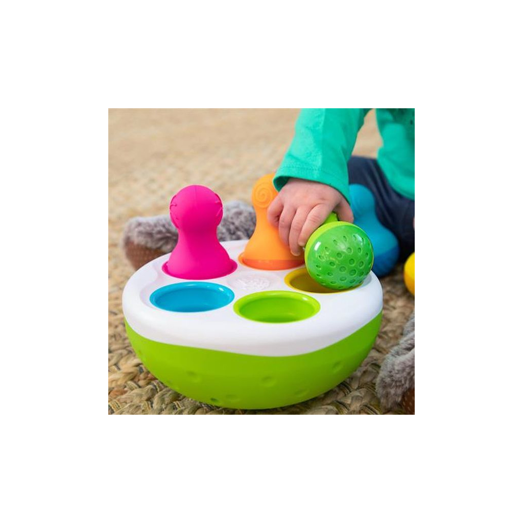 Развивающая игрушка Fat Brain Toys Сортер-балансир Неваляшки Spinny Pins (F248ML) изображение 5