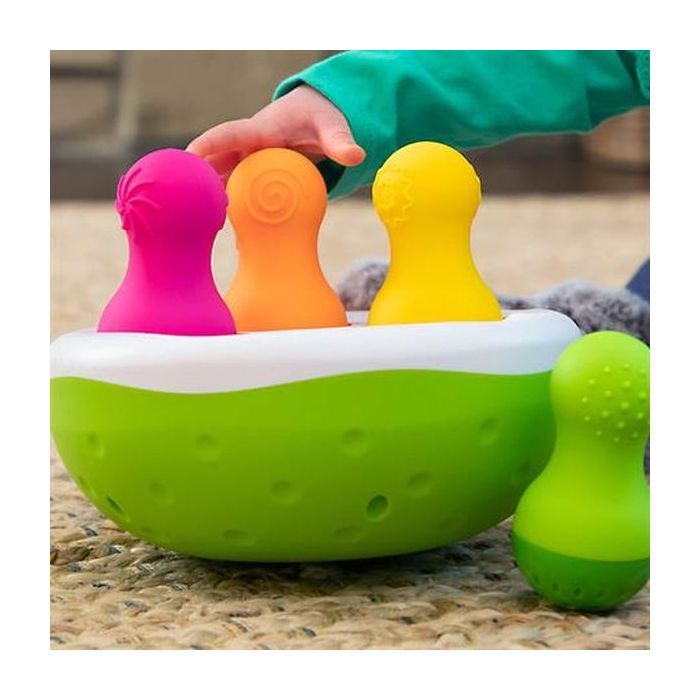 Розвиваюча іграшка Fat Brain Toys Сортер-балансир Неваляшки Spinny Pins (TFA248) зображення 7