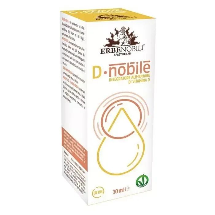 Витамин Erbenobili Витамин D, Vitamin D Supplement, D Noble, 30 мл капли (EN194)