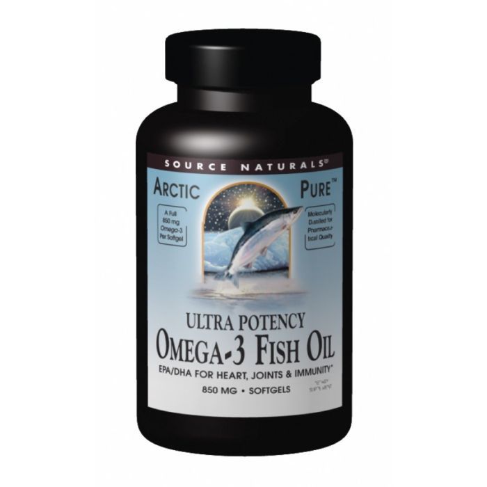 Жирные кислоты Source Naturals Омега 3 из Рыбьего Жира, ArcticPure, 60 желатиновых капсул (SNS-02013)