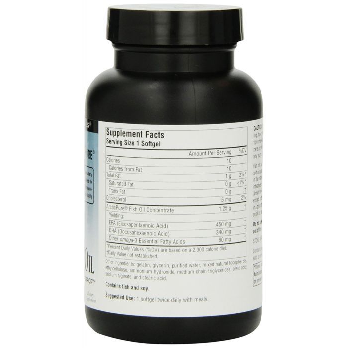 Жирные кислоты Source Naturals Омега 3 из Рыбьего Жира, ArcticPure, 60 желатиновых капсул (SNS-02013) изображение 2