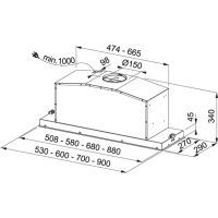Вытяжка кухонная Franke Box Plus FBI FLUSH 540 XS (305.0593.672) изображение 2