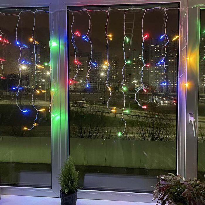 Гирлянда ColorWay Бахрома 3мx0.6м 100Led IP20 цветная (CW-GF-100L36VMC) изображение 10