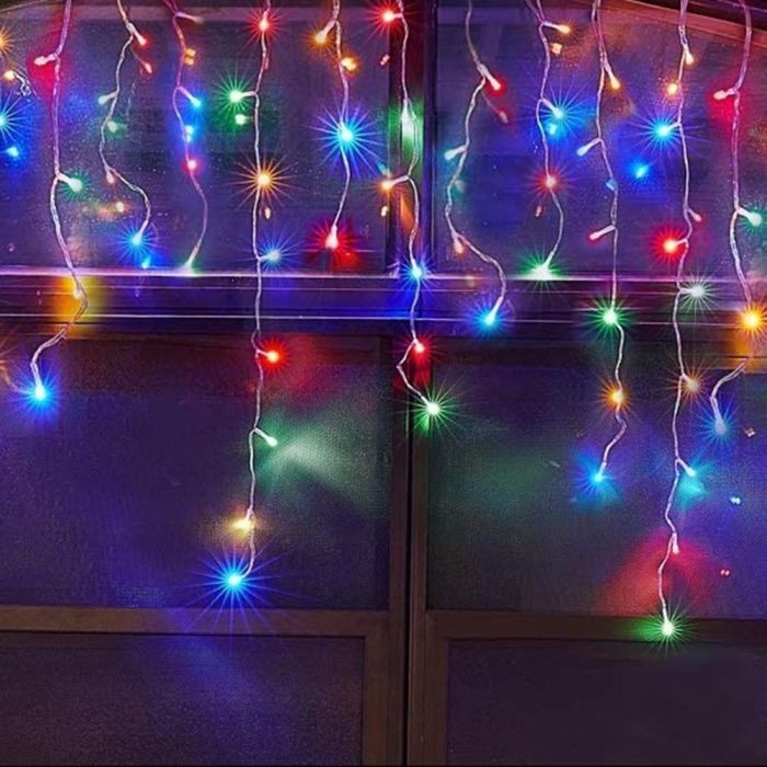 Гирлянда ColorWay Бахрома 3мx0.6м 100Led IP20 цветная (CW-GF-100L36VMC) изображение 6