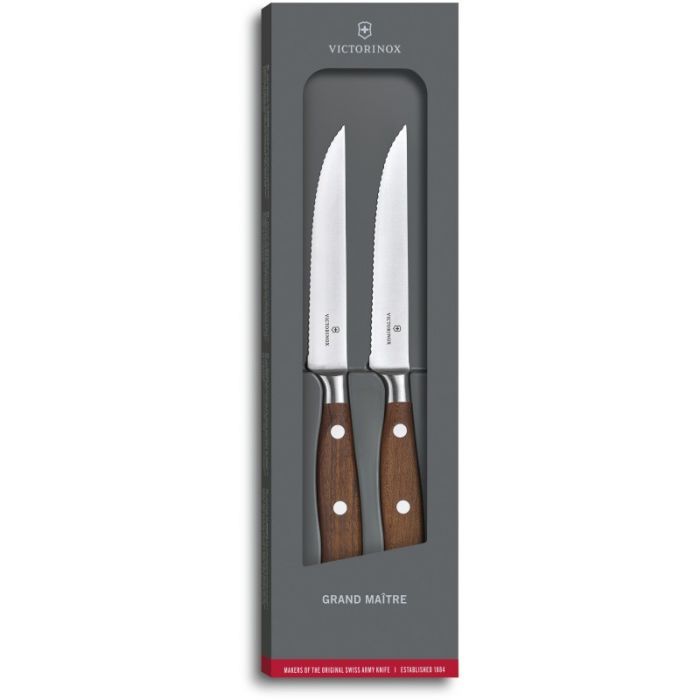Набор ножей Victorinox Grand Maitre Steak Set 12см Serrated Wood (7.7240.2W)