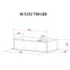 Витяжка кухонна Perfelli BI 5252 BL 700 LED зображення 11