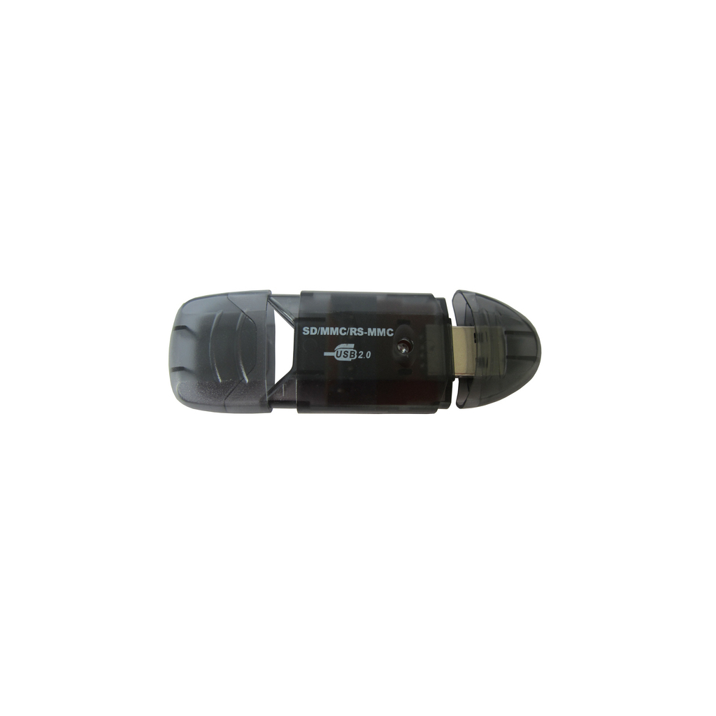 Зчитувач флеш-карт ST-Lab SD/ SDHC/ MMC /RS-MMC (U-371 black) зображення 2