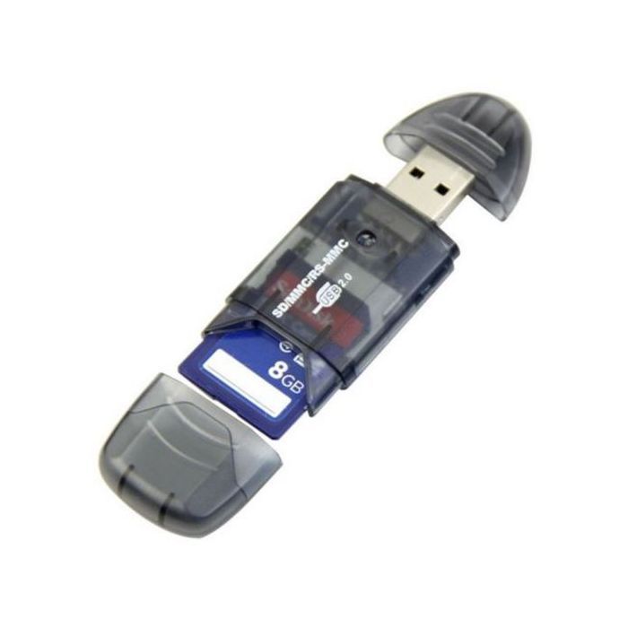 Зчитувач флеш-карт ST-Lab SD/ SDHC/ MMC /RS-MMC (U-371 black) зображення 3