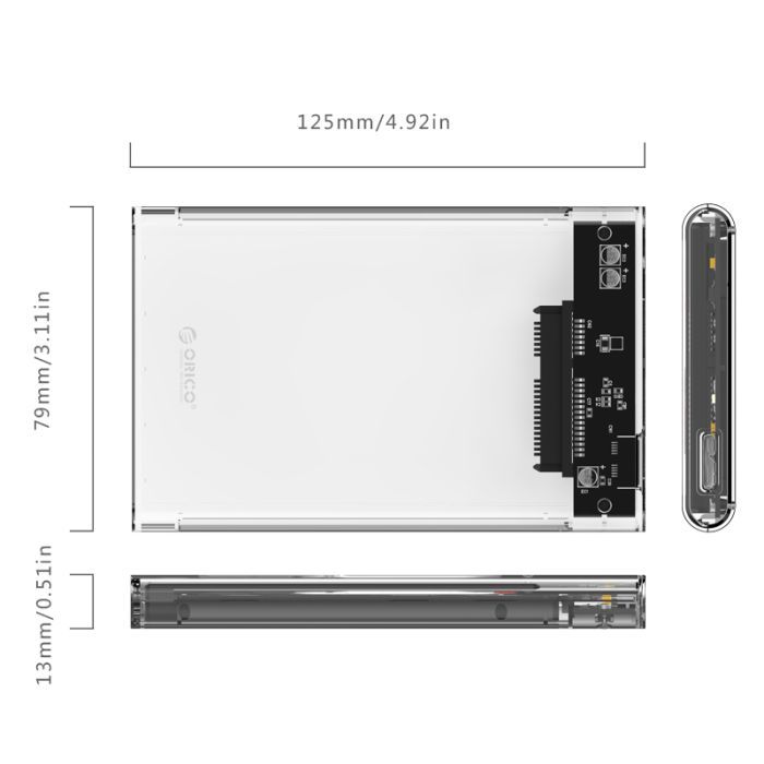 Карман внешний Orico HDD 2139U3-CR-BP (HC380169) изображение 2