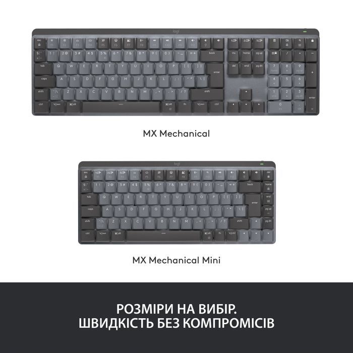 Клавиатура Logitech MX Mechanical Mini Minimalist UA Graphite (920-010780) изображение 11