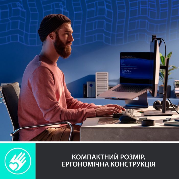 Клавиатура Logitech MX Mechanical Mini Minimalist UA Graphite (920-010780) изображение 3