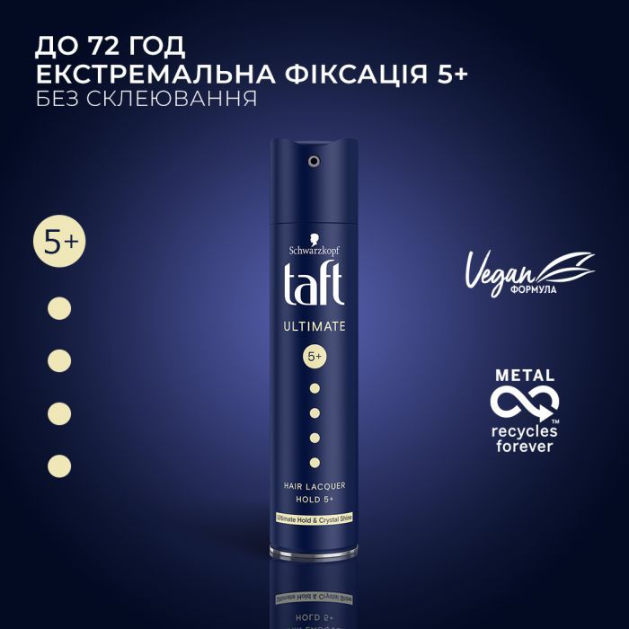 Лак для волос Taft Ultimate (фиксация 6) 250 мл (9000100923071) изображение 2
