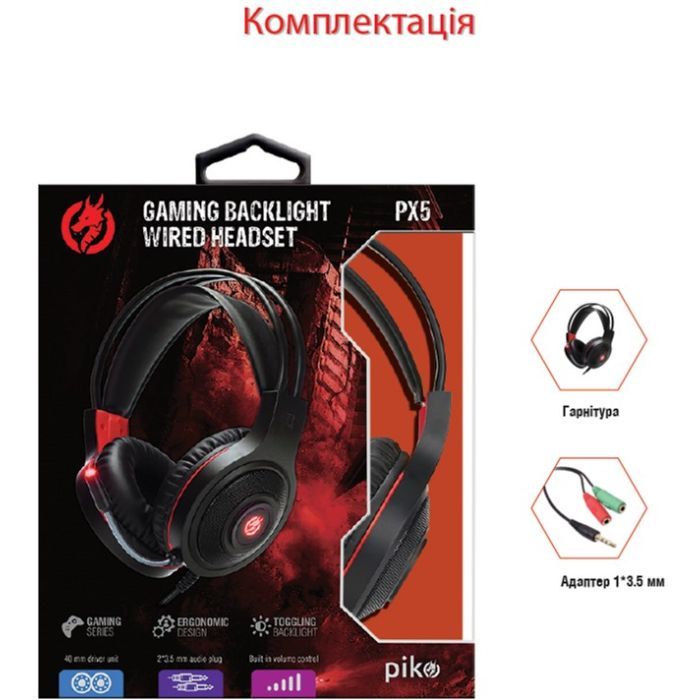 Наушники Piko PX5 Black (1283126489815) изображение 3
