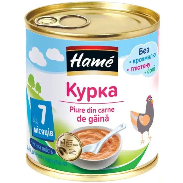 Дитяче пюре Hame м`ясне курка, 100 г (8595139726218)