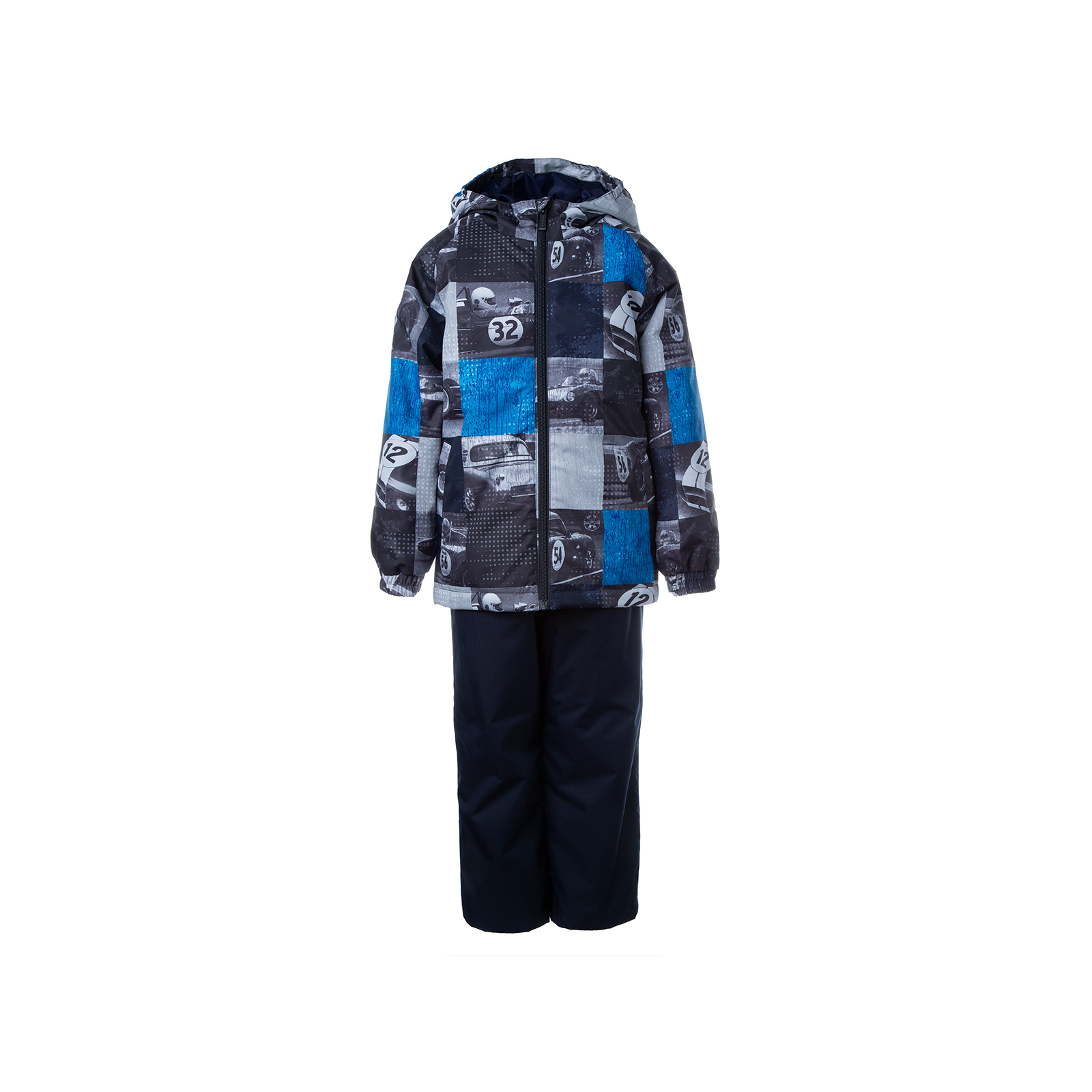 Комплект верхней одежды Huppa REX 45080014 тёмно-синий с принтом/тёмно-синий 110 (4741468877709)
