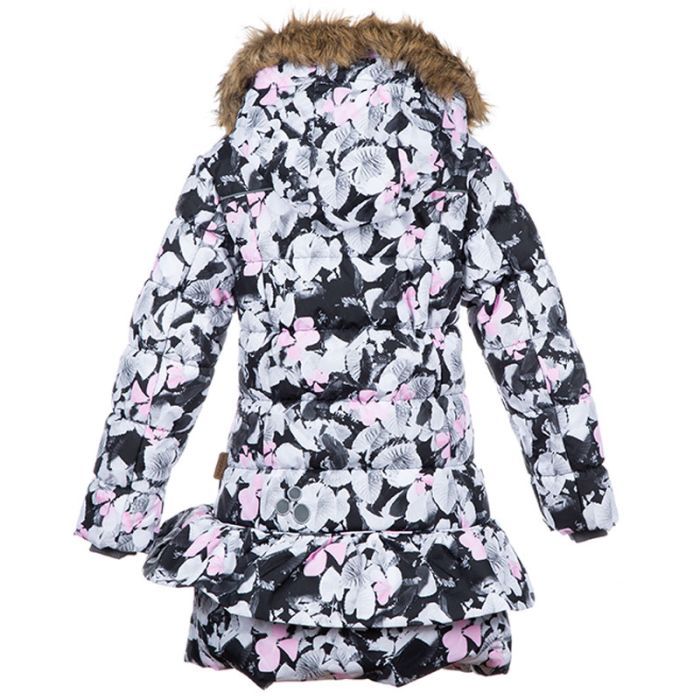 Пальто детское Huppa WHITNEY 12460030 белый с принтом 122 (4741468685915) изображение 2