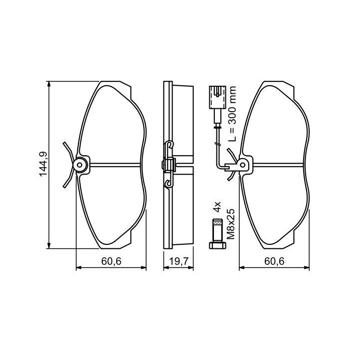 Гальмівні колодки Bosch 0 986 424 556 зображення 4