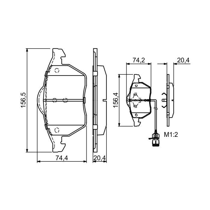 Гальмівні колодки Bosch 0 986 460 937