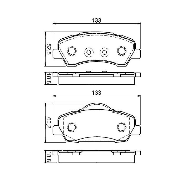Гальмівні колодки Bosch 0 986 494 713