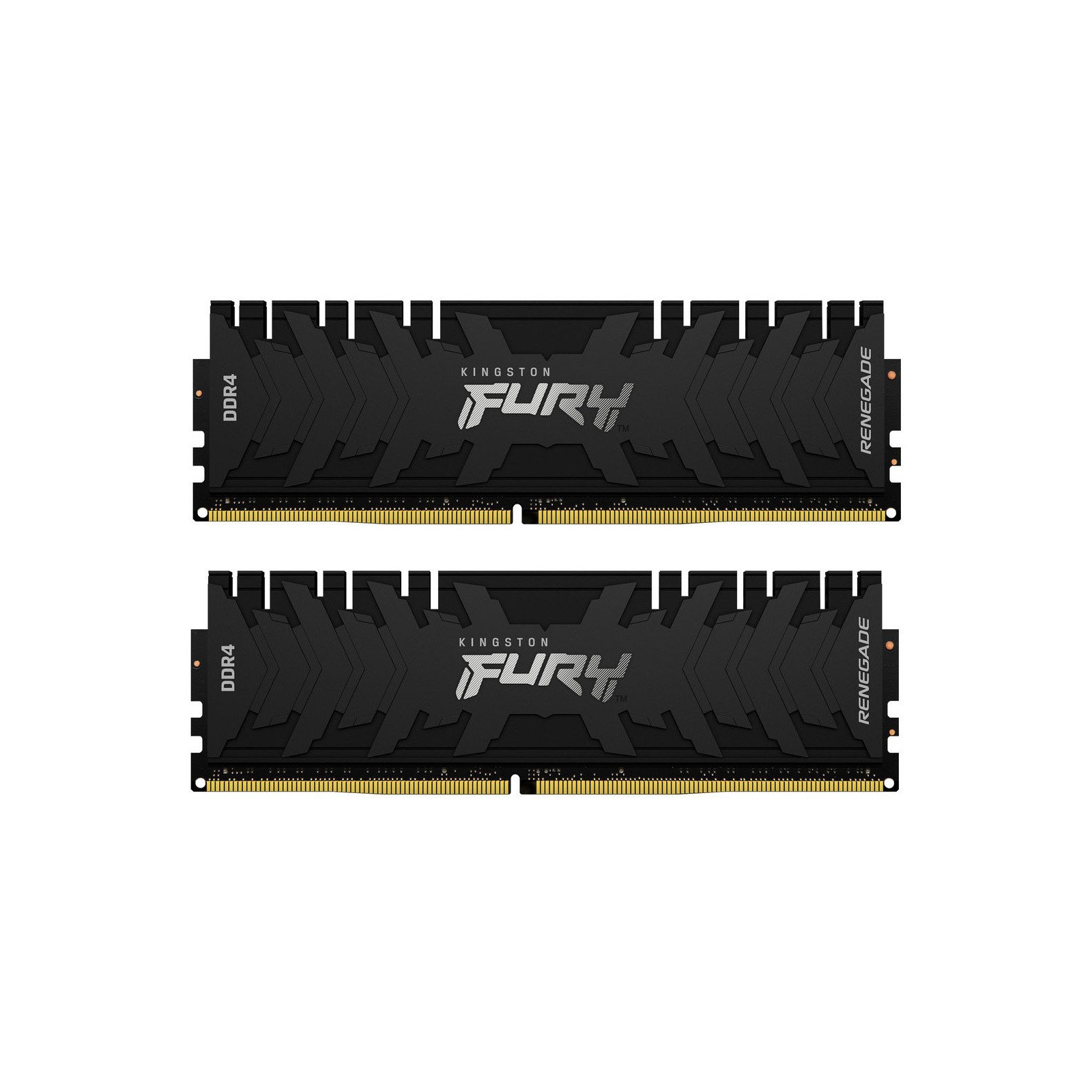 Модуль пам'яті для комп'ютера DDR4 16GB (2x8GB) 4800 MHz FURY Renegade Black Kingston Fury (ex.HyperX) (KF448C19RBK2/16)