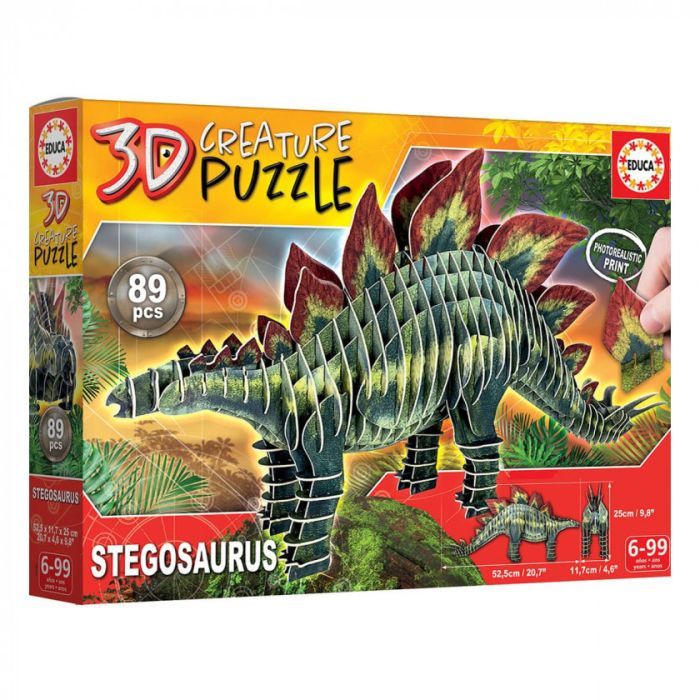 Пазл Educa 3D Educa Стегозавр (6337224) изображение 3