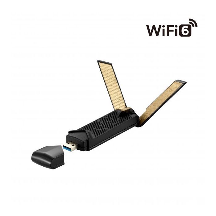 Сетевая карта Wi-Fi ASUS USB-AX56 AX1800 USB 3.0 WPA3 MU-MIMO OFDMA (USB-AX56) изображение 2