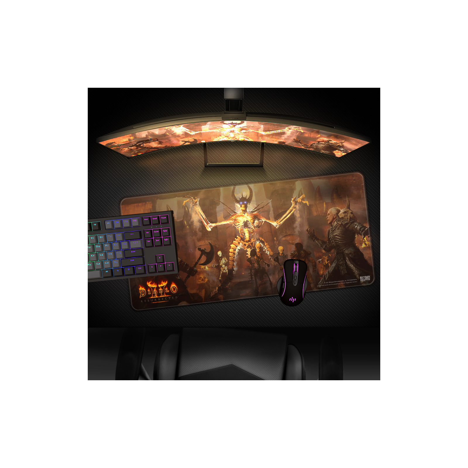 Коврик для мышки Blizzard Diablo 2 Resurrected Mephisto XL (FBLMPD2MPHIST21XL) изображение 3