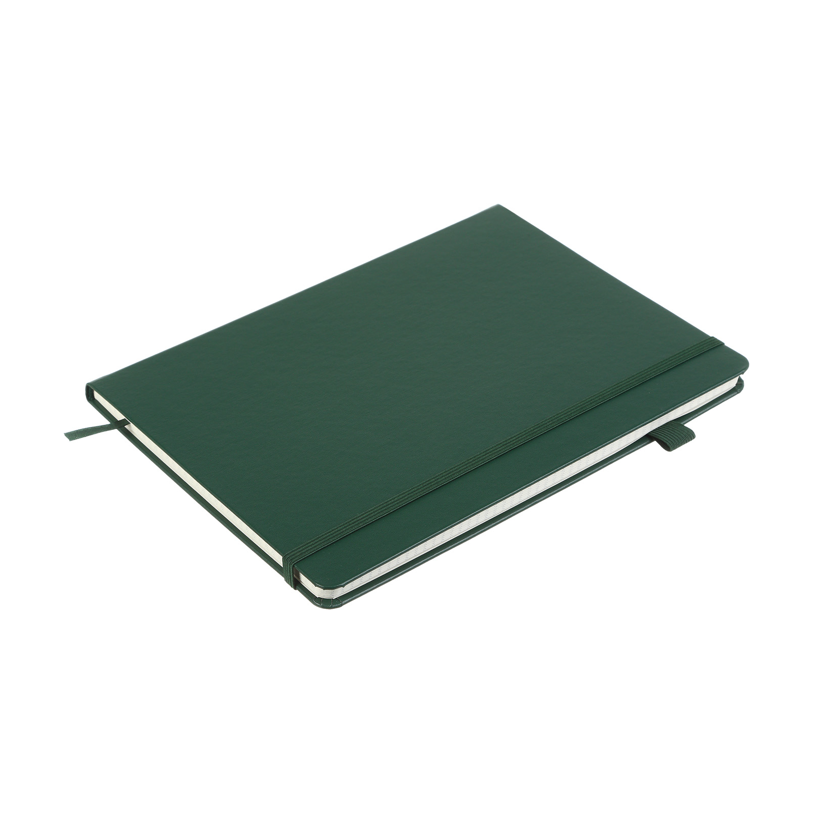 Книга записна Buromax Etalon 190x250 мм 96 аркушів в клітинку обкладинка зі штучної шкіри Зелена (BM.292160-04) зображення 3