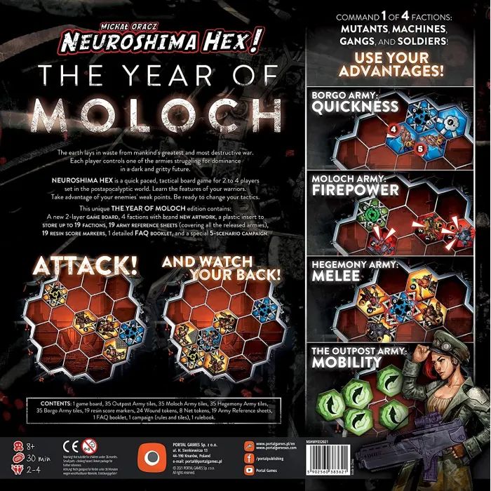 Настільна гра Portal Games Neuroshima Hex 3.0 The Year of Moloch (Нейрошима Хекс 3.0 Рік Молоха), Англійська (5902560383621) зображення 2