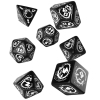 Набор кубиков для настольных игр Q-Workshop Dragons Black white Dice Set (7 шт) (SDRA05)