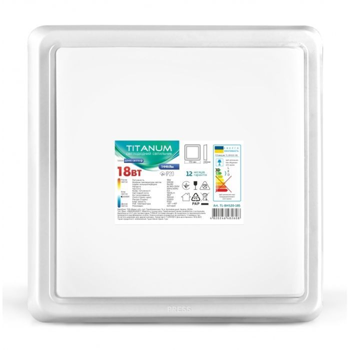 Светильник TITANUM LED 18W 5000K 220V (TL-BHS20-185) изображение 2