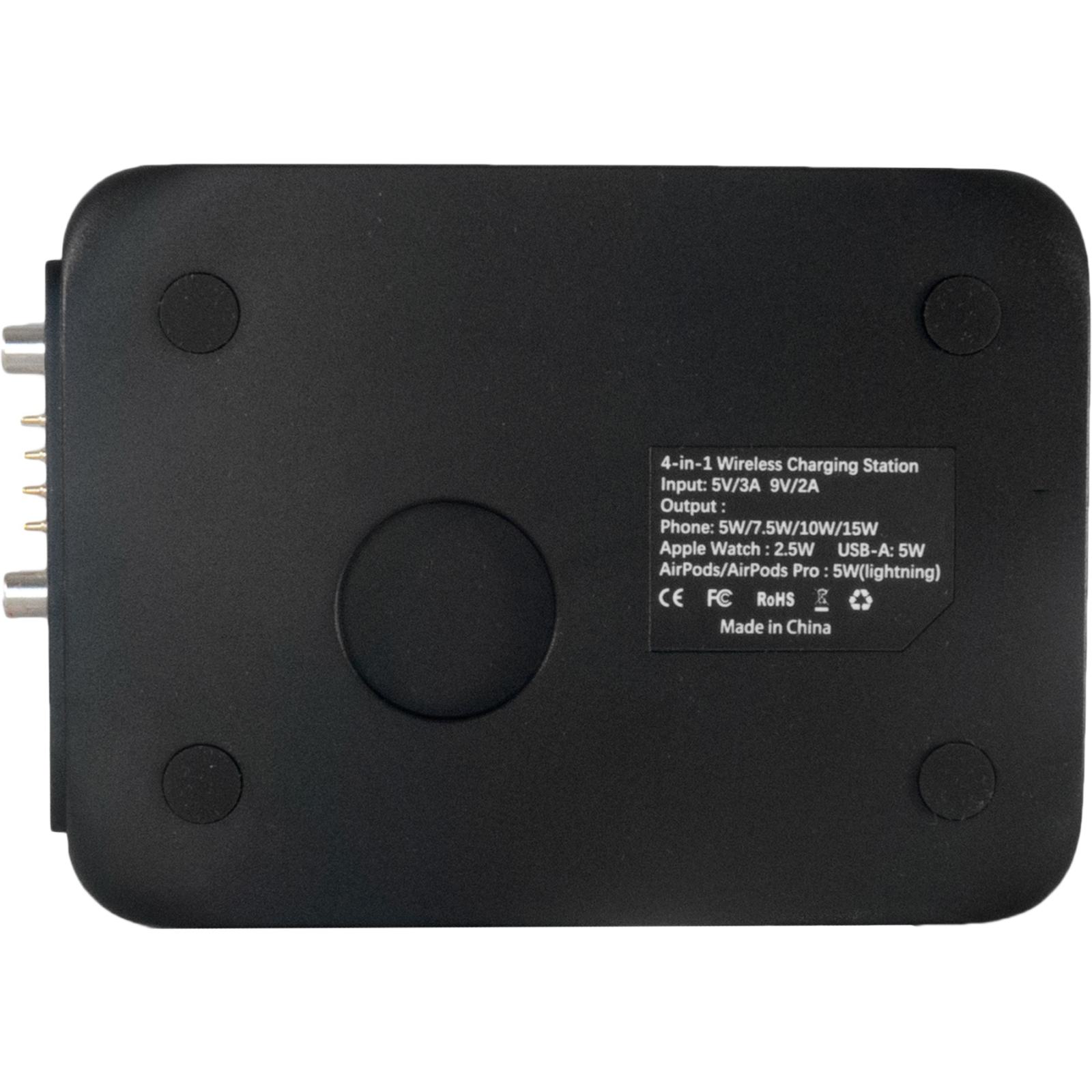 Зарядний пристрій Extradigital 4-in-1 Wireless charging for iPhone / iWatch / Airpods (W8) Black (CWE1533) зображення 9