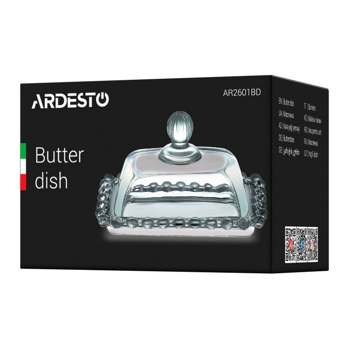 Маслянка кухонна Ardesto Glass 14 х 9 см (AR2602BD) зображення 2