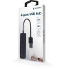 Концентратор Gembird USB 2.0 4 ports black (UHB-U2P4-06) зображення 3