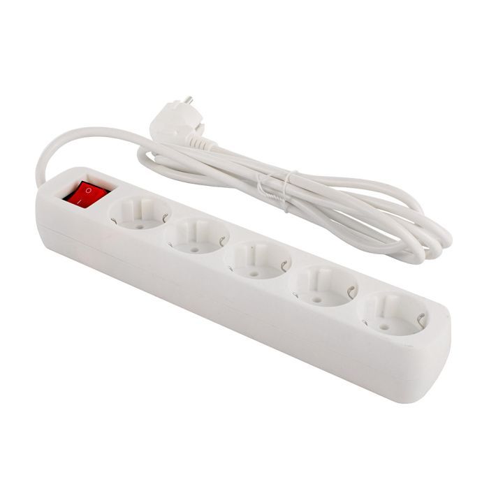 Мережевий фільтр живлення ColorWay CW-PSEA52W, 5 розеток/ 2M white (CW-PSEA52W) зображення 3