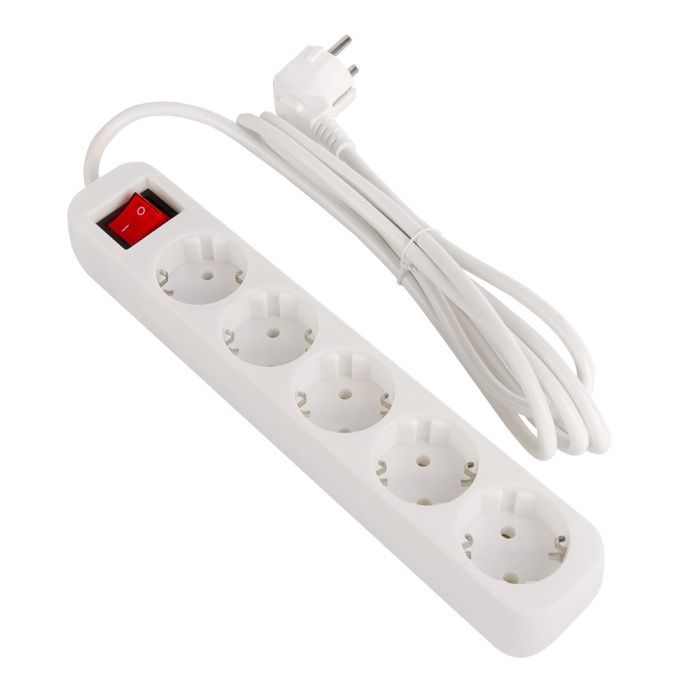 Мережевий фільтр живлення ColorWay CW-PSEA52W, 5 розеток/ 2M white (CW-PSEA52W) зображення 5