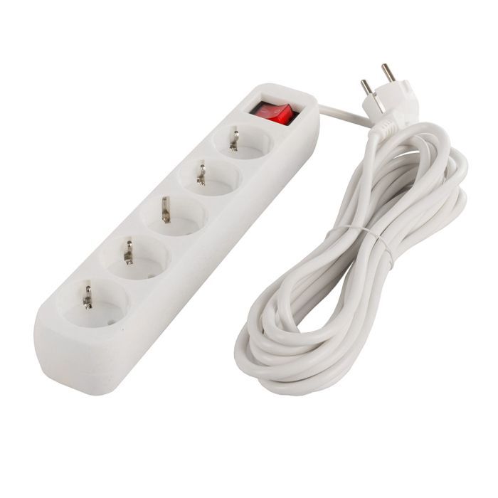 Мережевий фільтр живлення ColorWay CW-PSEA52W, 5 розеток/ 2M white (CW-PSEA52W) зображення 6