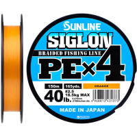 Фото - Волосінь і шнури Sunline Шнур  Siglon PE н4 150m 2.5/0.270mm 40lb/18.5kg Помаранч (1658.09.3 