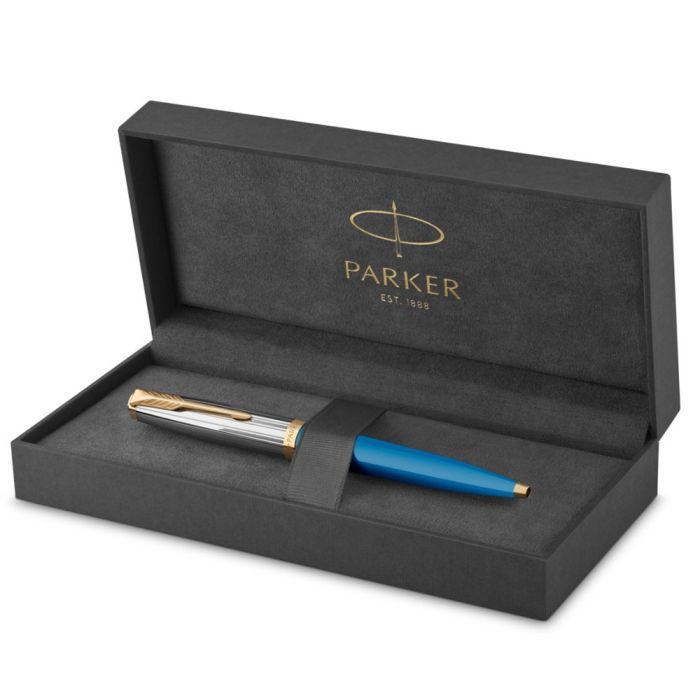 Ручка шариковая Parker 51 Premium Turquoise GT BP (56 432) изображение 5