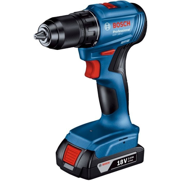 Шуруповерт Bosch GSR 185-LI, 2х2.0 Ah, ЗУ GAL 18V-20, кейс (0.601.9K3.000)